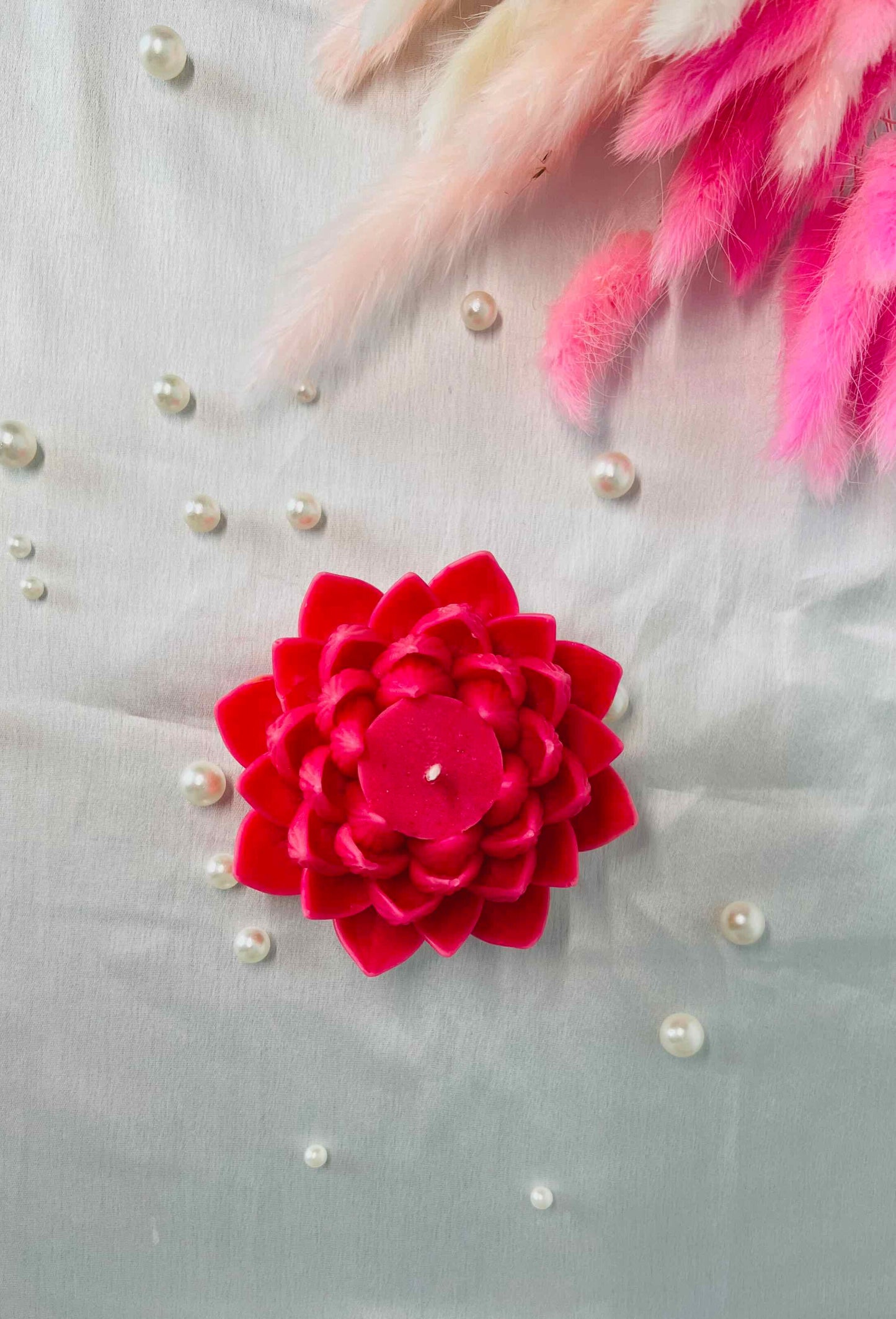 Blossoming Lotus Candle – Handcrafted Soft Pink Lotus Bloom, Serene Décor & Mindful Gift | Candliya