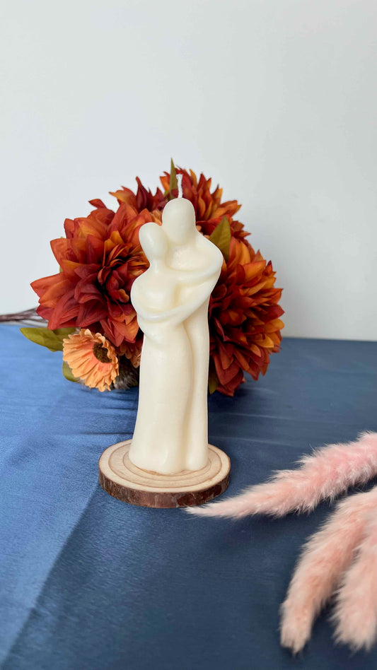 Forever Together Candle – Romantic Couple Sculpture, Custom Colour & Scent, Wedding or Anniversary Gift | Candliya